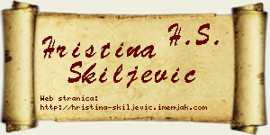 Hristina Škiljević vizit kartica